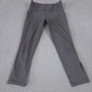 Athleta Leggings Women M Gray Salutation Stash Heathered Pocket High Rise 7/8